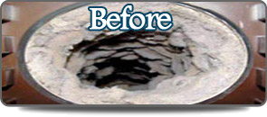 Dryer Vent Before Cleaning